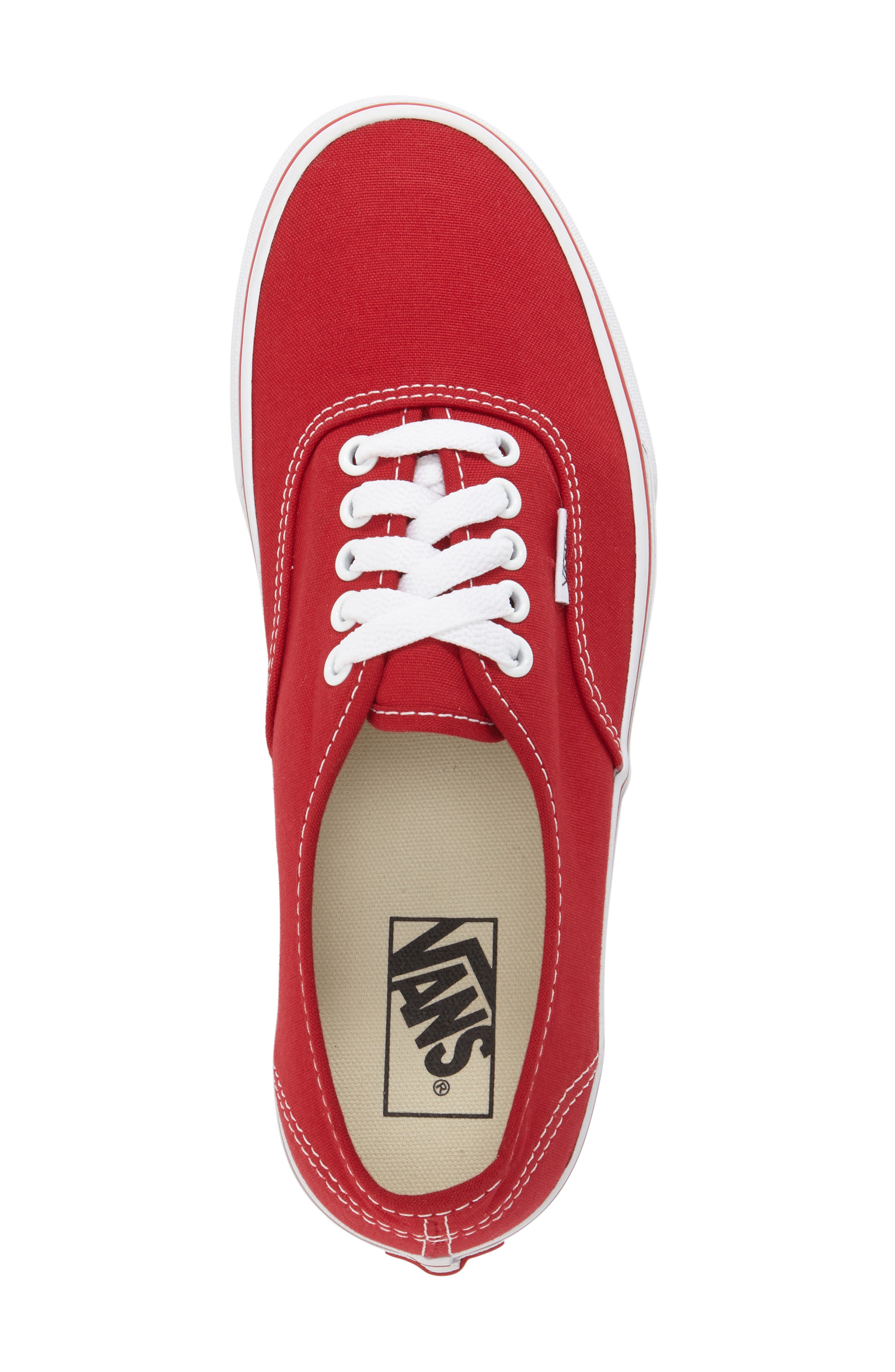Vans Authentic Sneaker, Alternate, color, Red