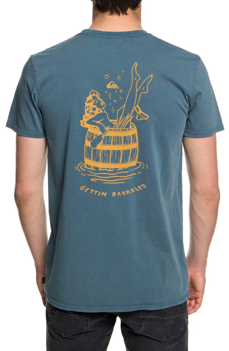 Quiksilver Gettin' Barreled Graphic Pocket T-Shirt, Alternate, color, 