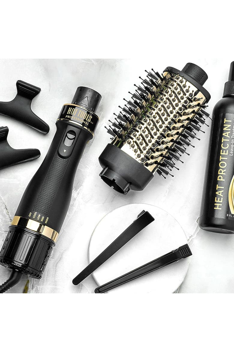 Pro Artist 24K Gold Collection One-Step Small Detachable Blowout and Volumizer, Alternate, color, Black and Gold