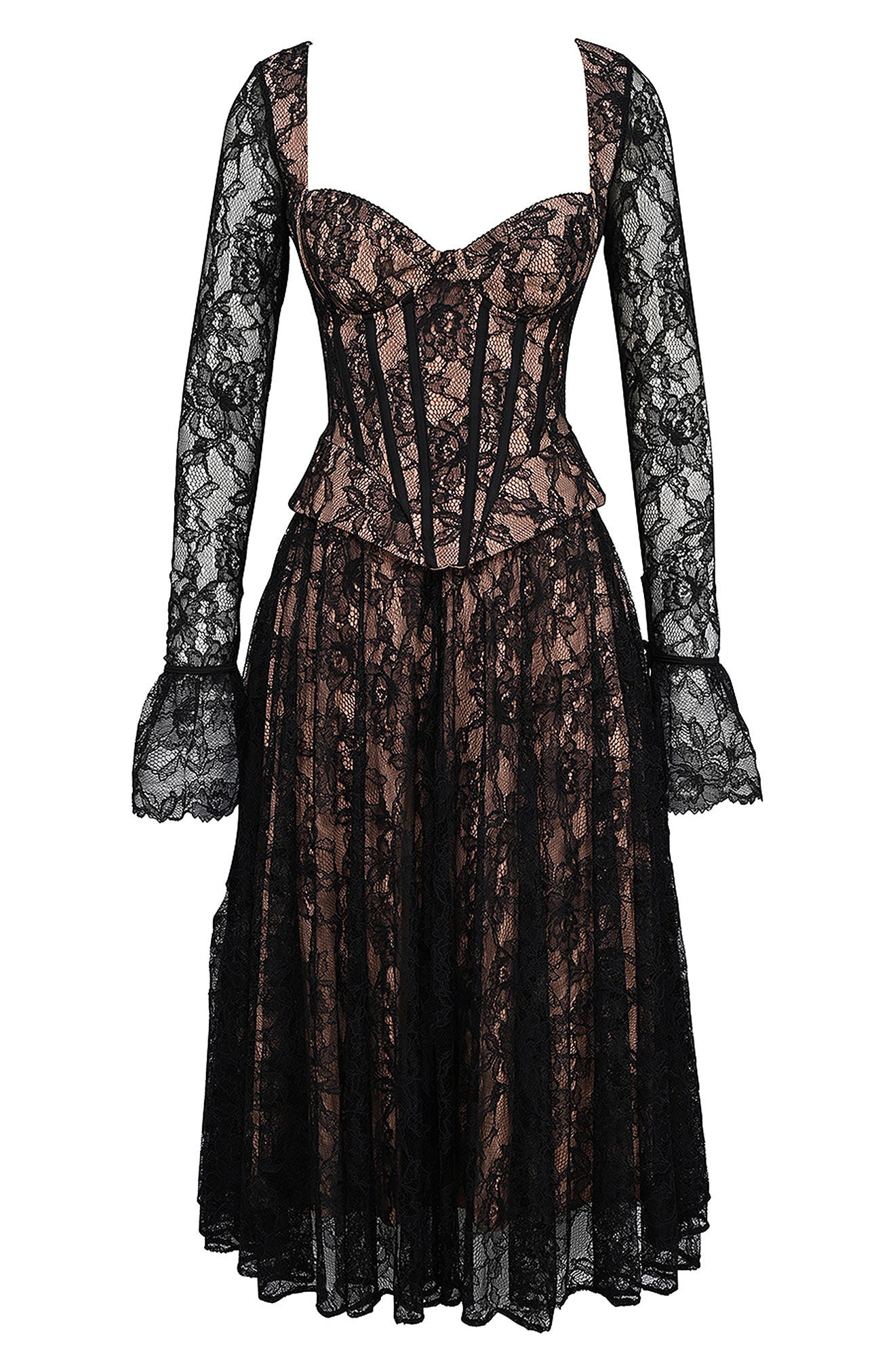 black lace corset dress with sleeves Black 2026 Corset Homecoming Dress Tulle A-line Short Off-the-Shoulder