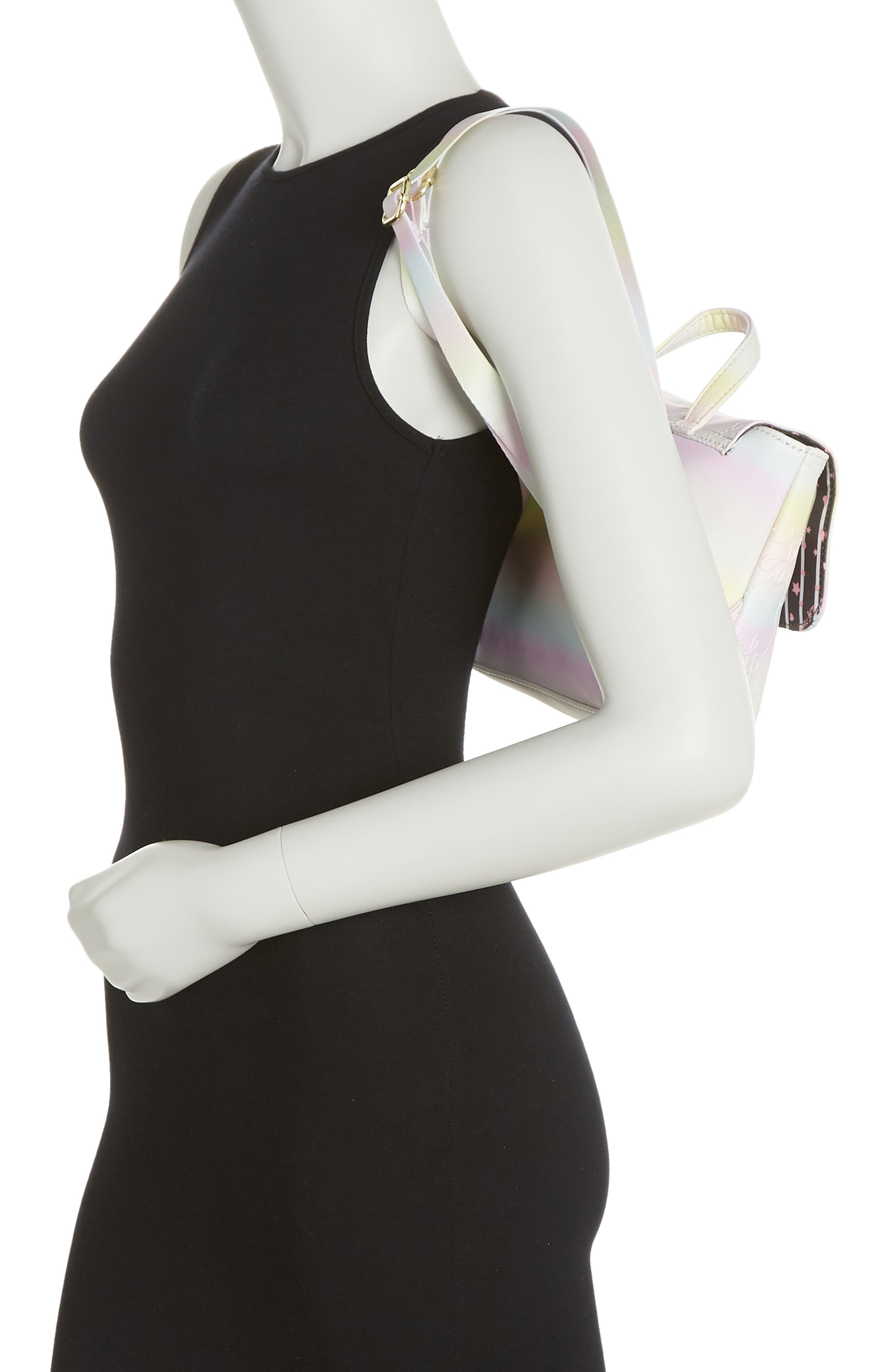 Betsey Johnson Logo Mini Backpack, Alternate, color, 