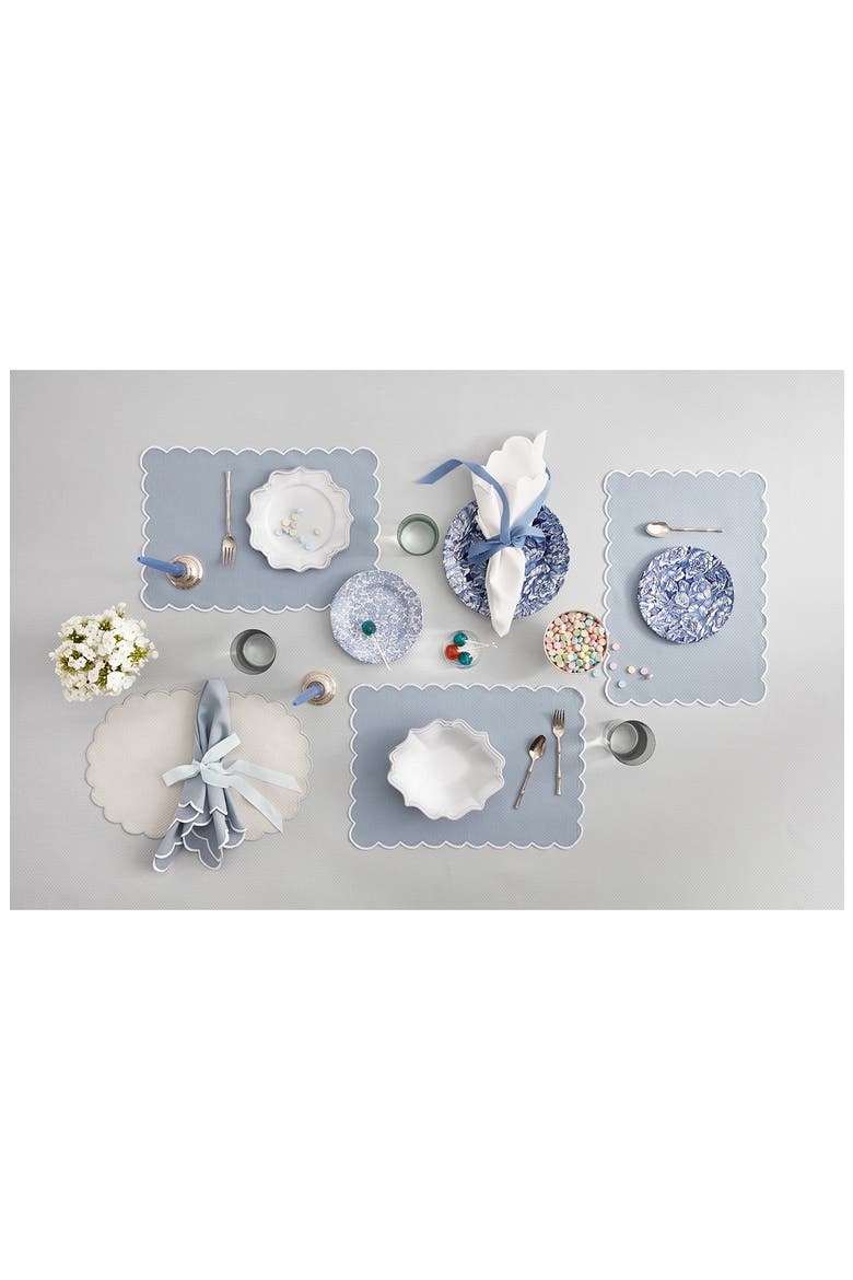 Savannah Gardens Set of 4 Napkins, Alternate, color, AZURE