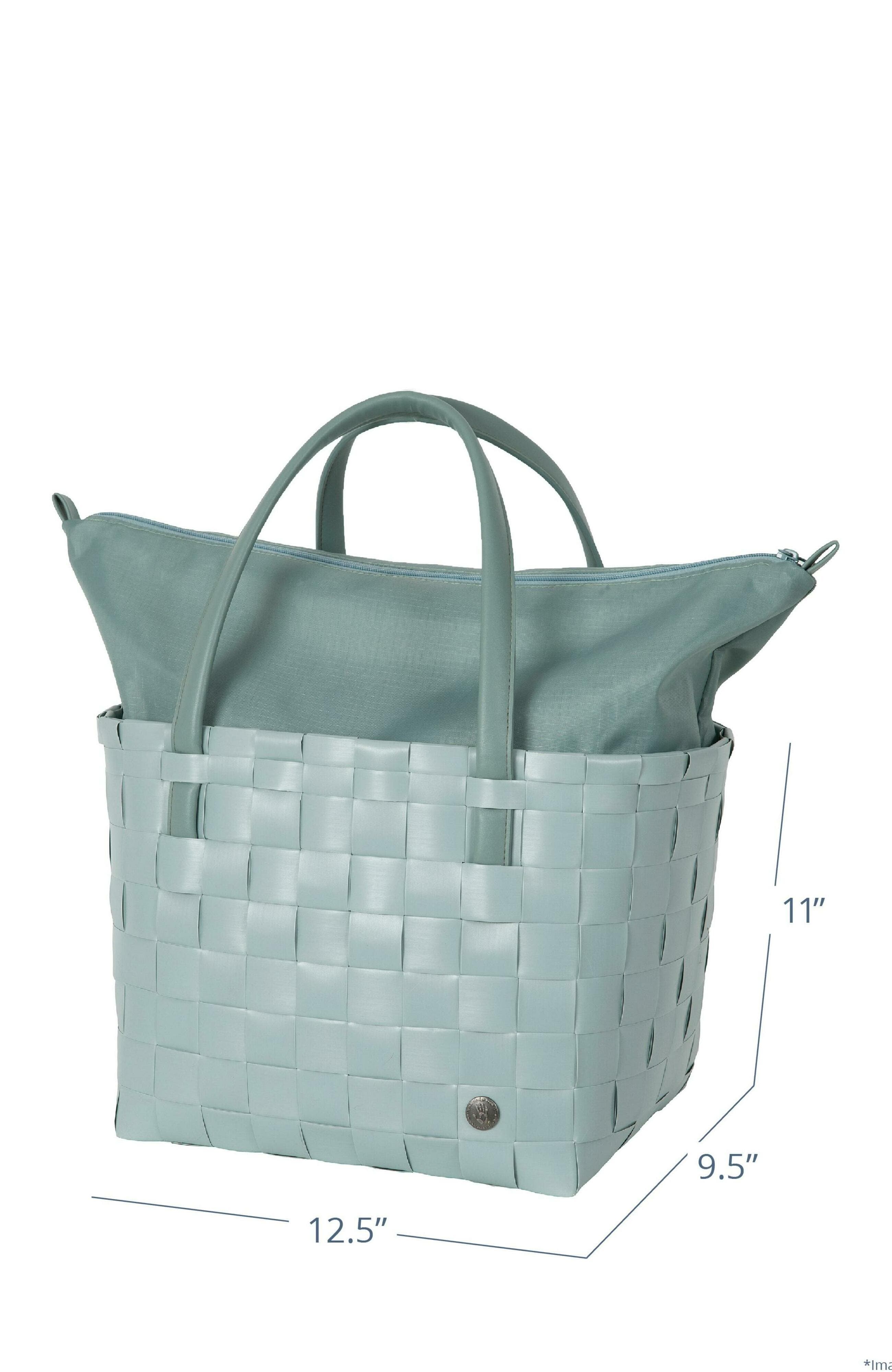 Handed By Color Deluxe Recycled Tote Bag, Alternate, color, Misty Grey