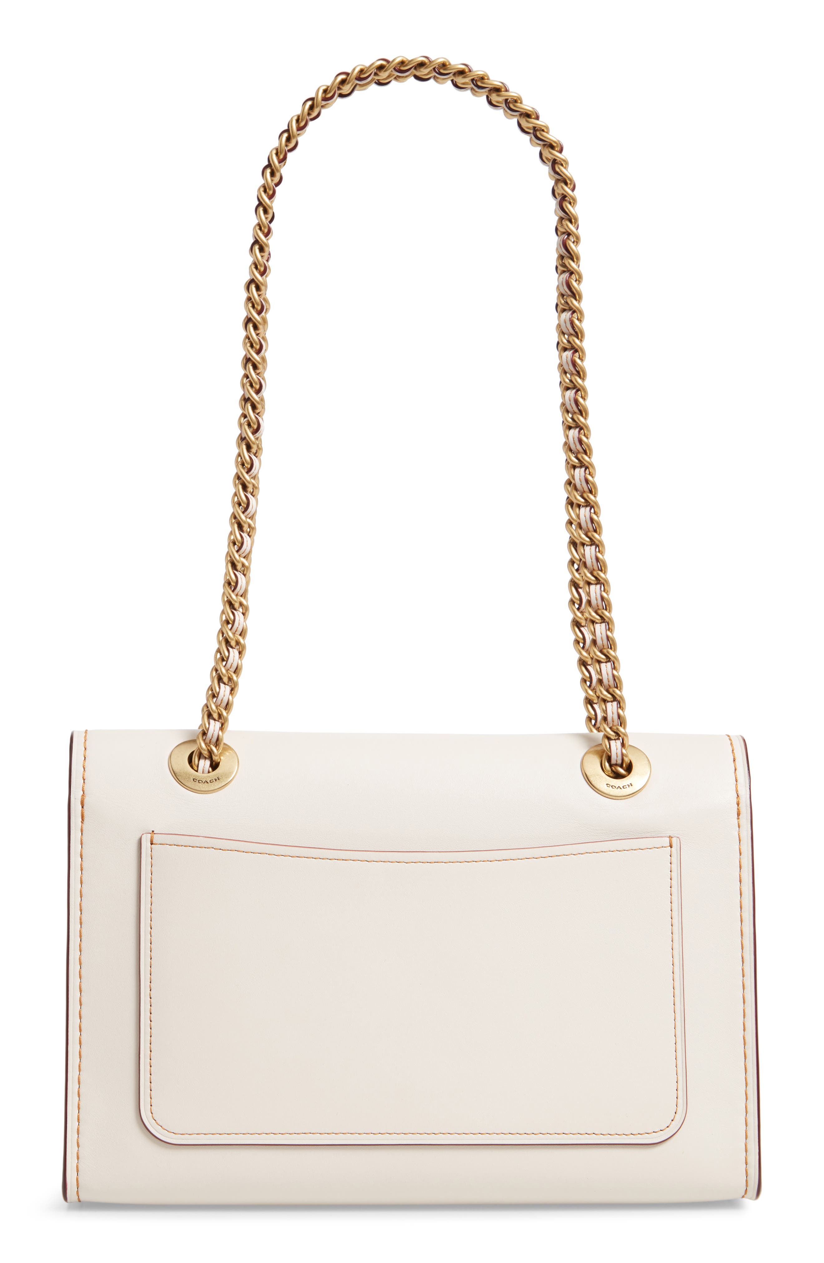 COACH Parker Tea Rose Leather Shoulder Bag, Alternate, color, 