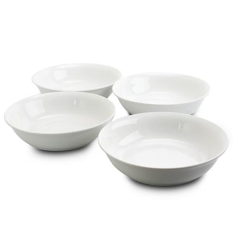 Wide 8.75 in. Stoneware Dinner and Serving Bowls , Set of 4