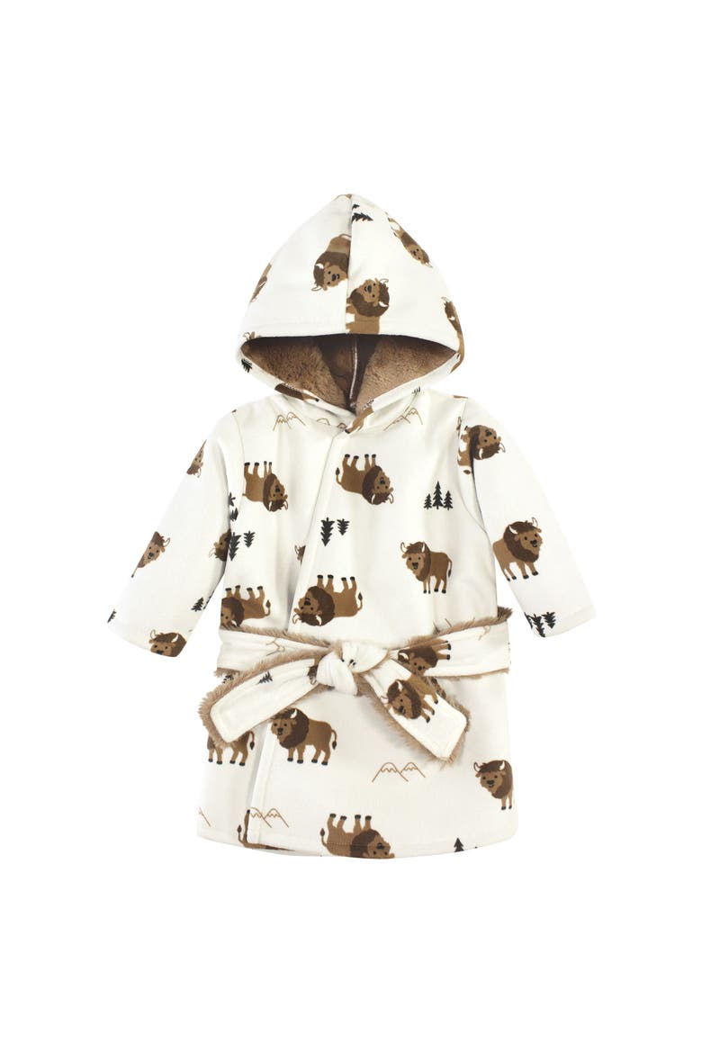 Mink with Faux Fur Lining Pool and Beach Robe Cover-ups, Main, color, Wild Buffalo