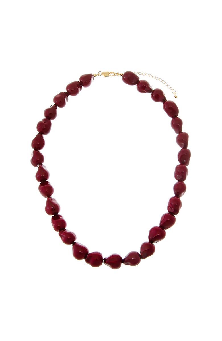 BY ADINA EDEN Chunky Burgundy Beaded Necklace, Alternate, color, 
