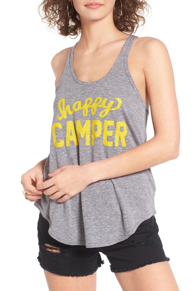 Happy Camper Athena Tank, Main, color, HGREY