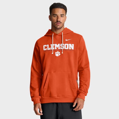 Nike Orange Clemson Tigers 2025 Sideline Standard Issue Dri-fit Hoodie In Orange