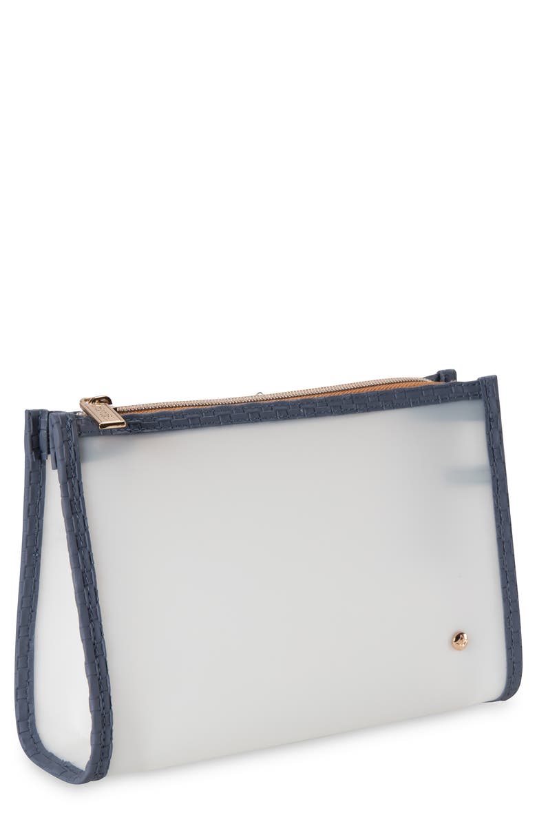 Stephanie Johnson Medium Miami Ultramarine Zip Cosmetics Bag, Main, color, Blue