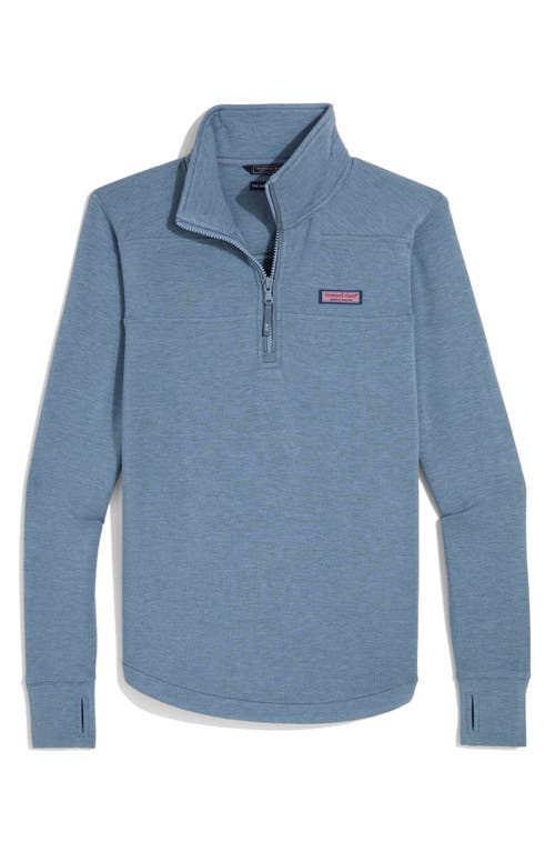 Vineyard Vines Dreamcloth Relaxed Half Zip Sweatshirt In Blue