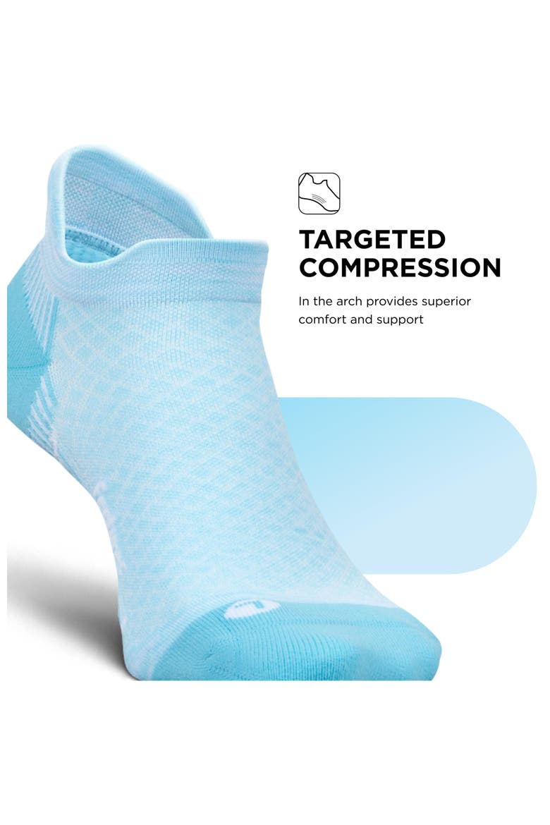 Plantar Fasciitis Relief Sock Light Cushion No Show Tab  Targeted Compression Sock, Alternate, color, Steel Blue