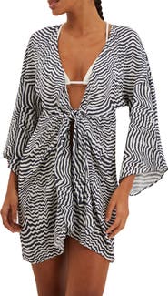 ViX Paula Hermanny Ravine Perola Cover-Up Minidress