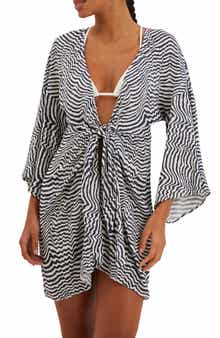 ViX Paula Hermanny Ravine Perola Cover-Up Minidress