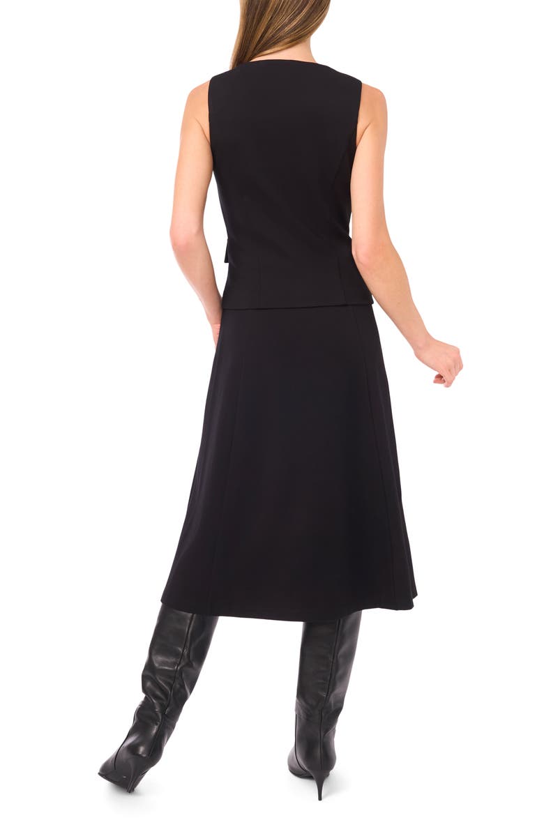 Halogen<sup>®</sup> Vest Midi Dress, Alternate, color, Rich Black