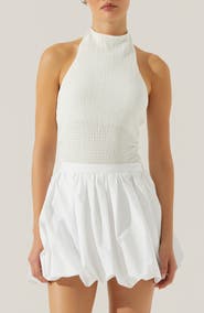 ASTR the Label Gwyneth Smock Halter Top