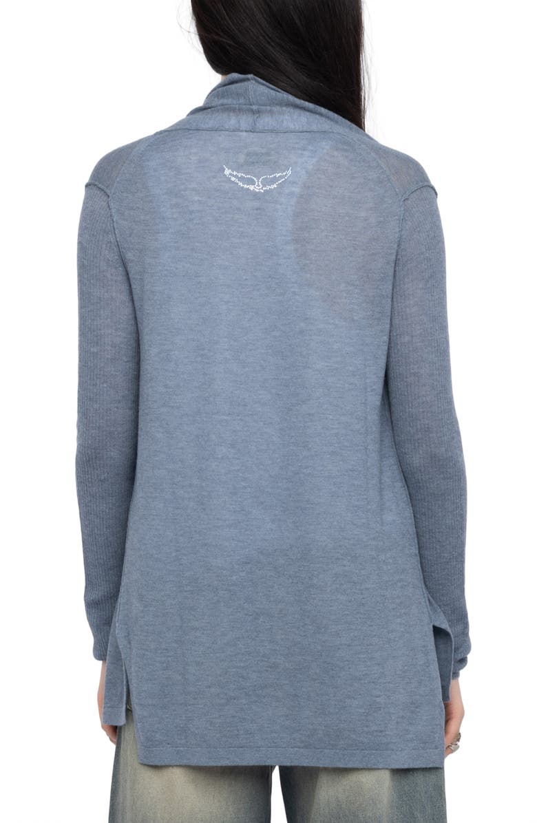 Zadig & Voltaire Robyn Open Front Cashmere Cardigan, Alternate, color, Sixtine