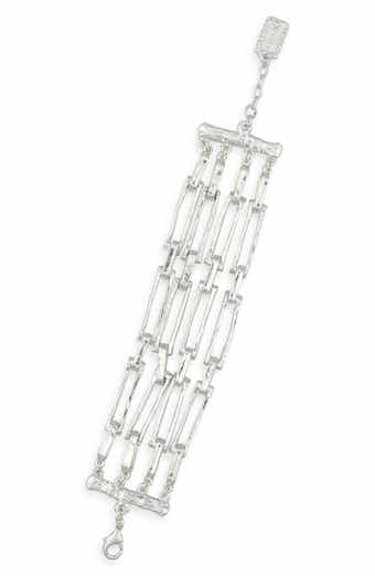 Hammered Oval Link Bracelet