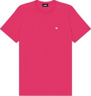 Dalix Mens Lil Heart Midweight Cotton Tee