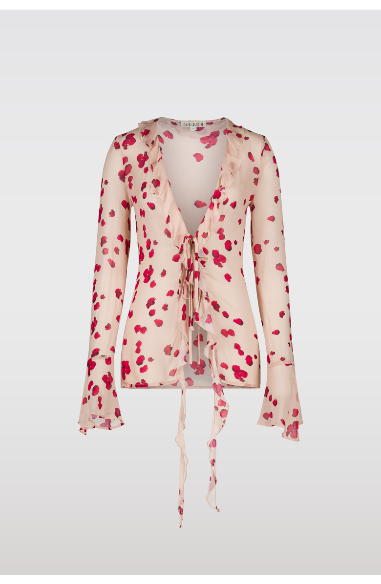 SAEMDI Rose Chiffon Top, Main, color, Nude Rose