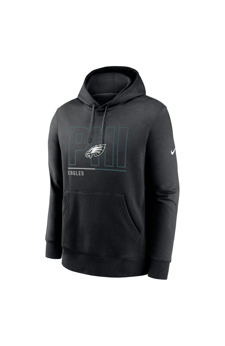 Nike Men's Nike Black Philadelphia Eagles City Code Club Fleece Pullover Hoodie, Alternate, color, 