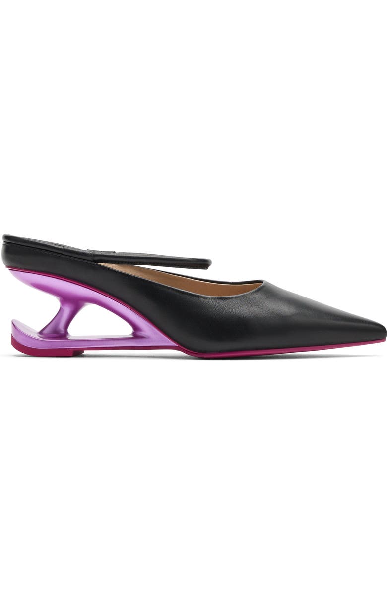 MARC NOLAN Sophia Leather Strap Pumps, Main, color, Black/Magenta