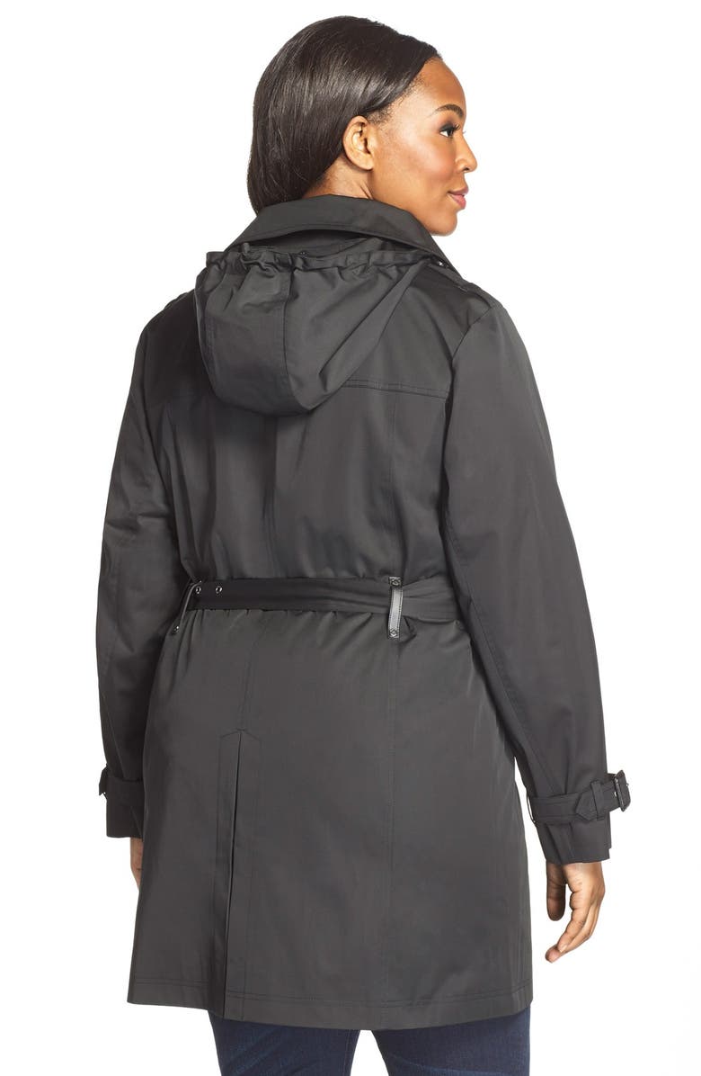 MICHAEL Michael Kors Single Breasted Raincoat, Alternate, color, 