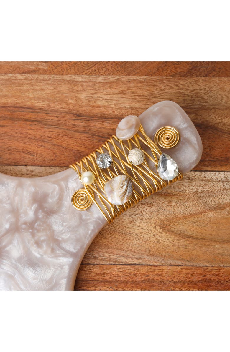 Tiramisu Embellished Chips & Dip Board, Alternate, color, Grey