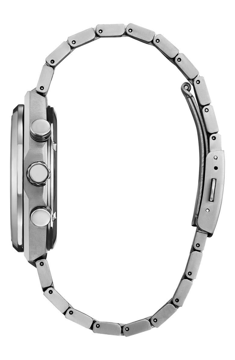 Citizen Zenshin Chronograph Super Titanium<sup>™</sup> Bracelet Watch, 42.5mm, Alternate, color, Silver-Tone White