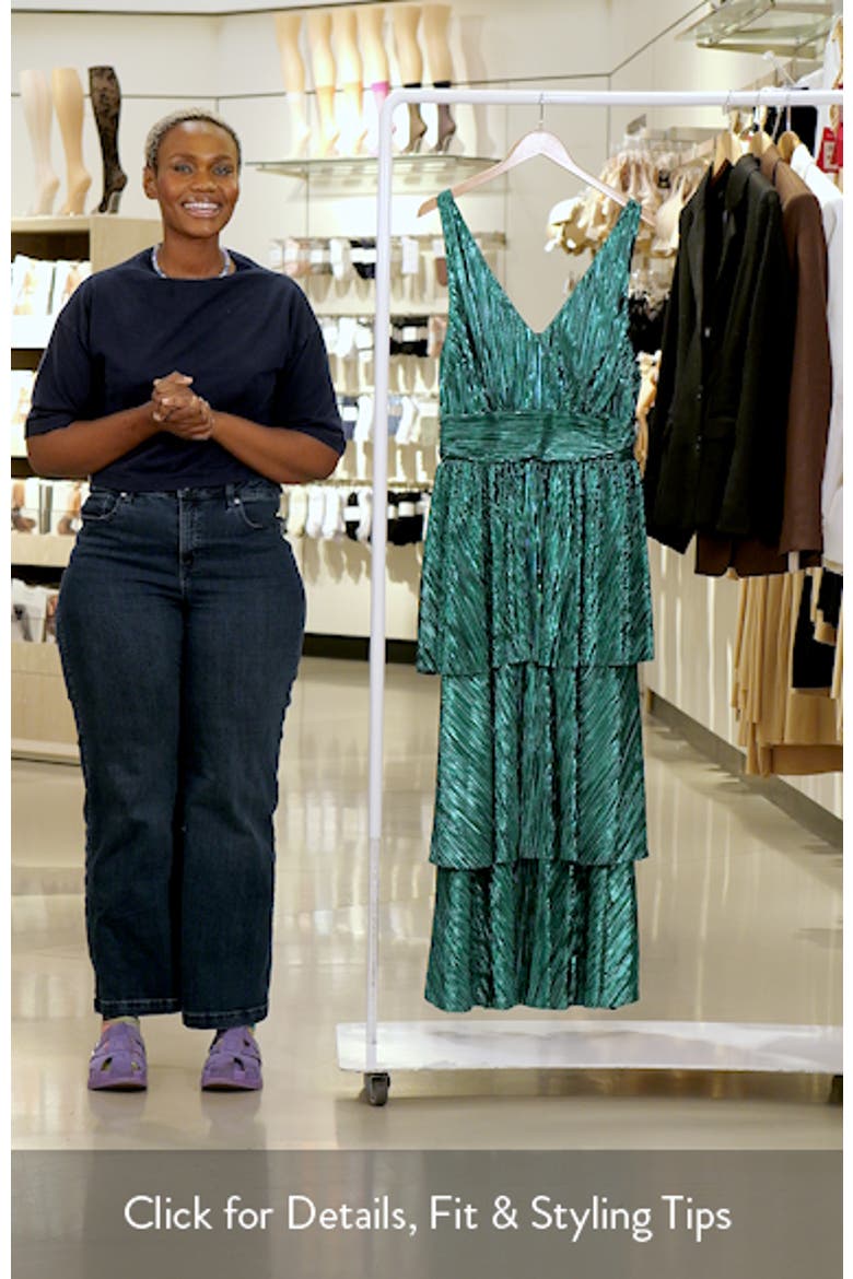Metallic Tiered Maxi Dress video