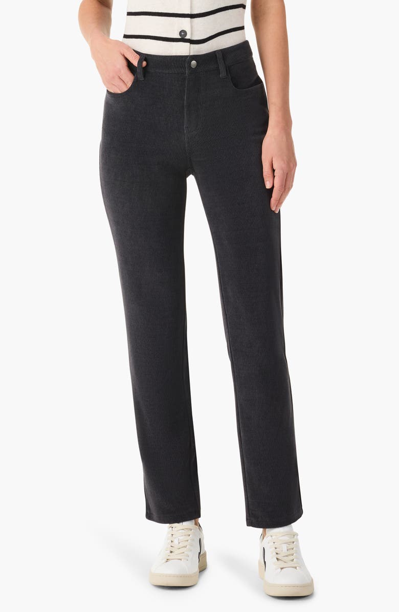 NIC+ZOE Mid Rise Corduroy Straight Leg Pants, Main, color, Night