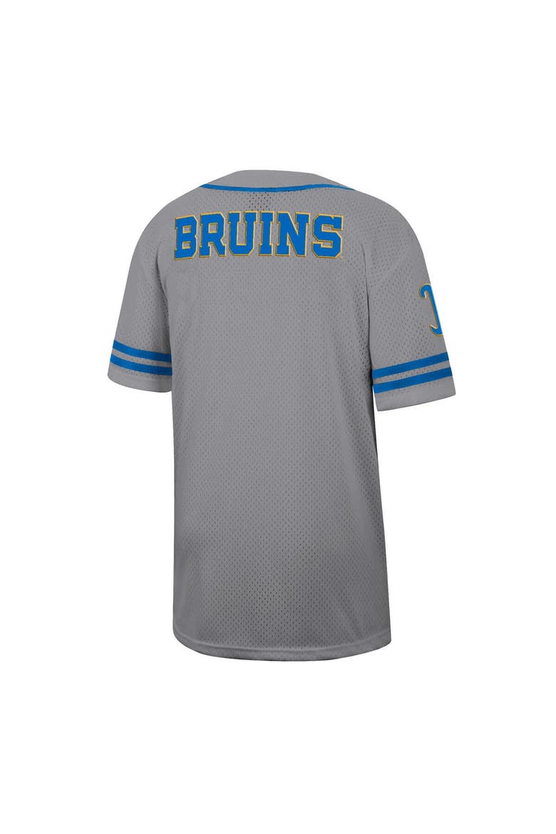Men's Colosseum Gray UCLA Bruins Free Spirited Baseball Jersey, Alternate, color, Gray