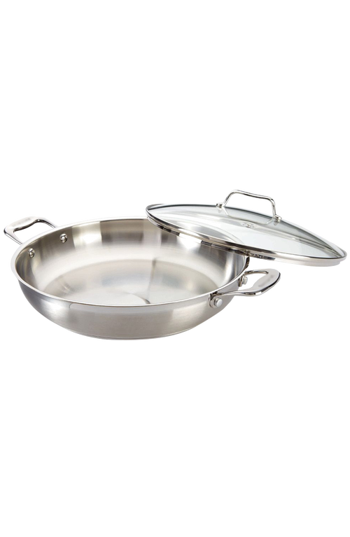 Cuisine::pro ® Iconix® Chef Pan With Lid 12.5" In Silver