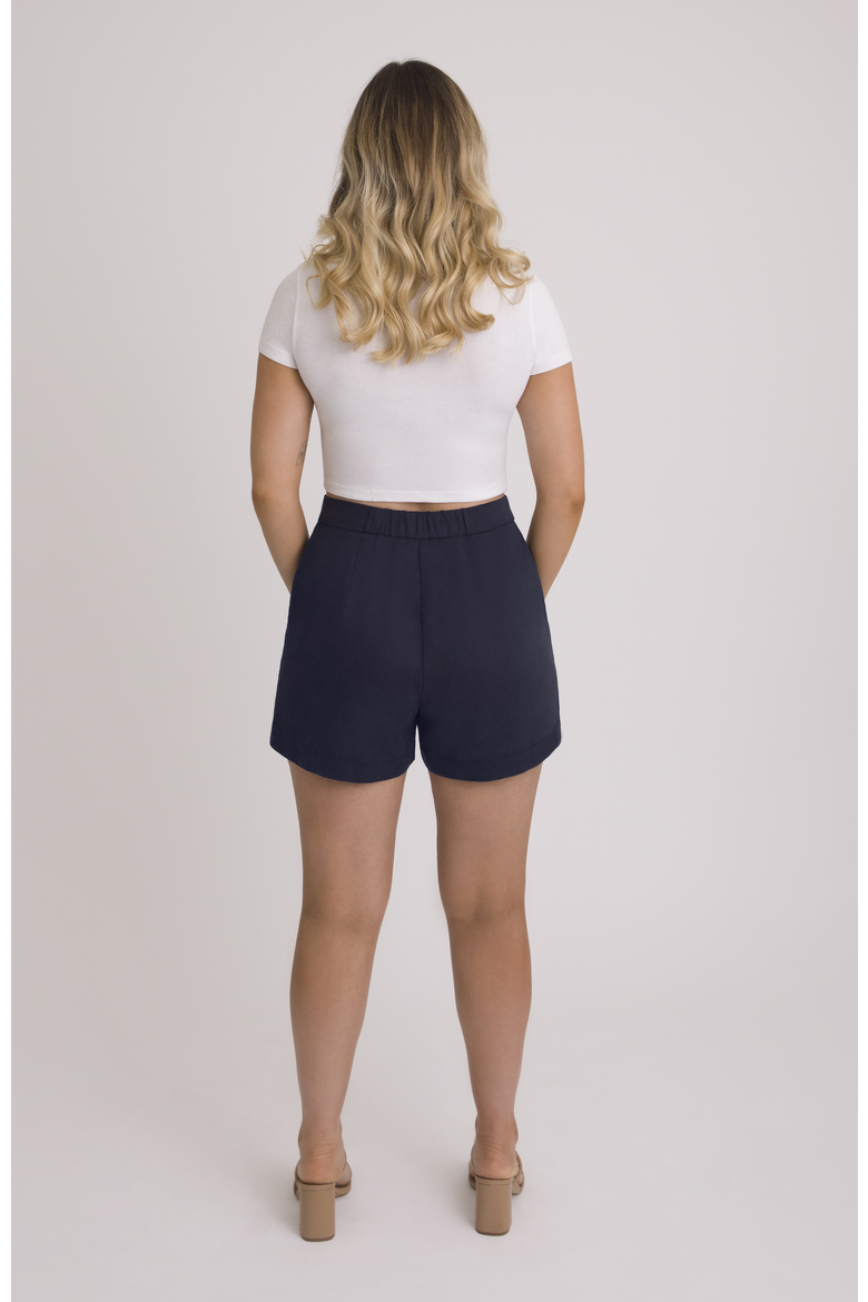 The Anywhere Short For Full Hips And Thighs, Alternate, color, Navy
