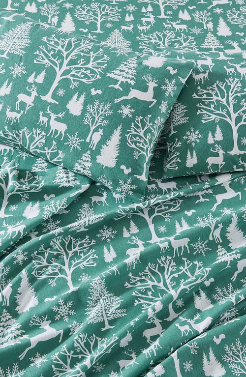 Woven & Weft Enchanted Woods Cotton Flannel Sheet Set