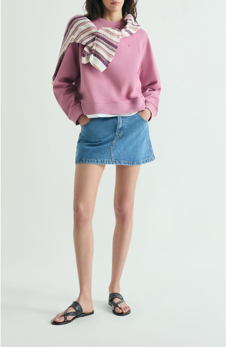 Scalpers Basic Skull Sweatshirt, Alternate, color, Bouganville