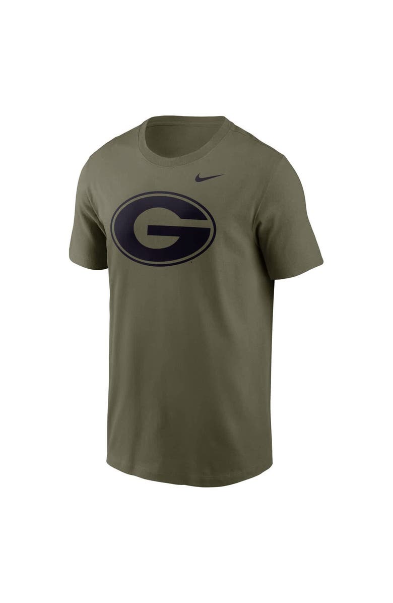 Nike Men's Nike Olive Georgia Bulldogs Primetime Logo Performance T-Shirt, Alternate, color, Olive