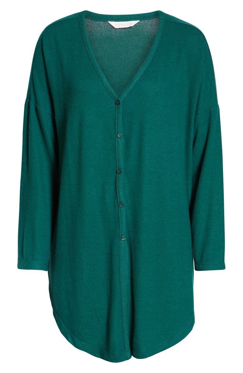 Caslon<sup>®</sup> Tie Front Cozy Knit Shirt, Alternate, color, 