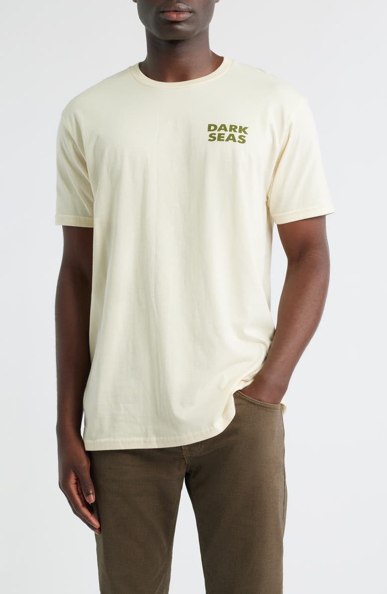DARK SEAS Steelhead Cotton Logo Graphic T-Shirt, Main, color, Cream