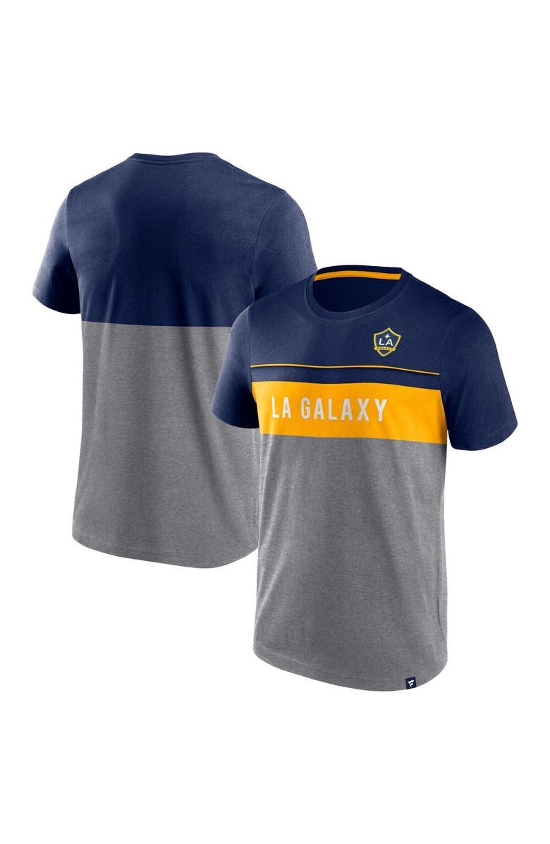 FANATICS Men's Fanatics Branded Navy/Gray LA Galaxy Striking Distance T-Shirt, Main, color, Gray