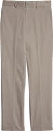 Berle Charleston Khakis Flat Front Stretch Sateen Pants