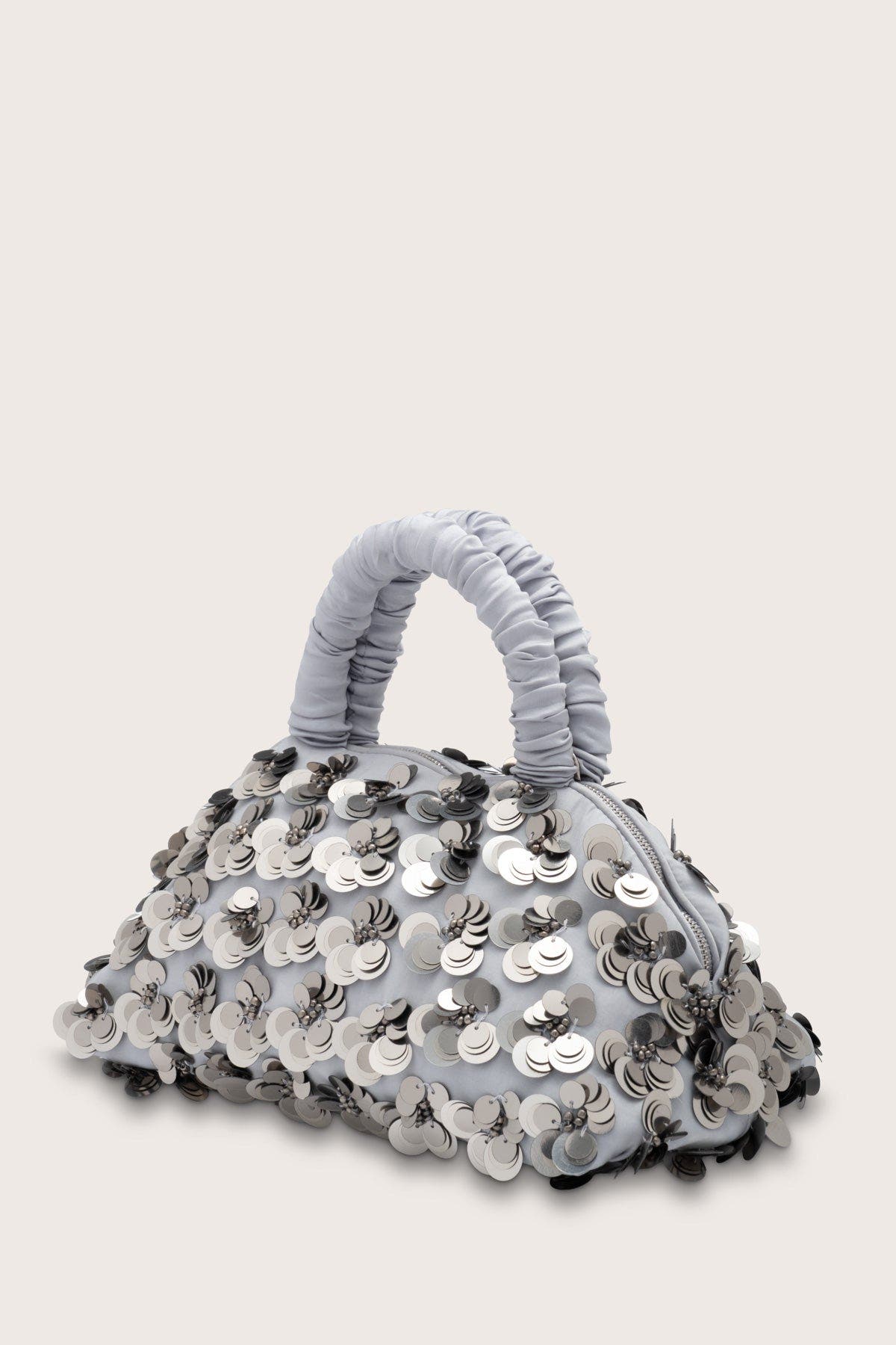 Lune Mini Embellished Bag, Alternate, color, Silver