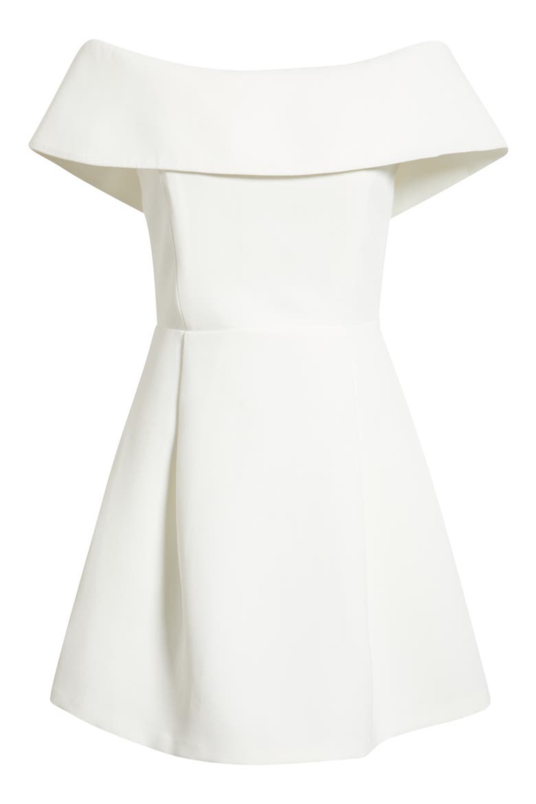 Erin Off the Shoulder Minidress, Alternate, color, WHITE