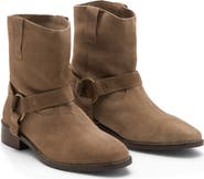 MANGO TEEN Suede Western Boots