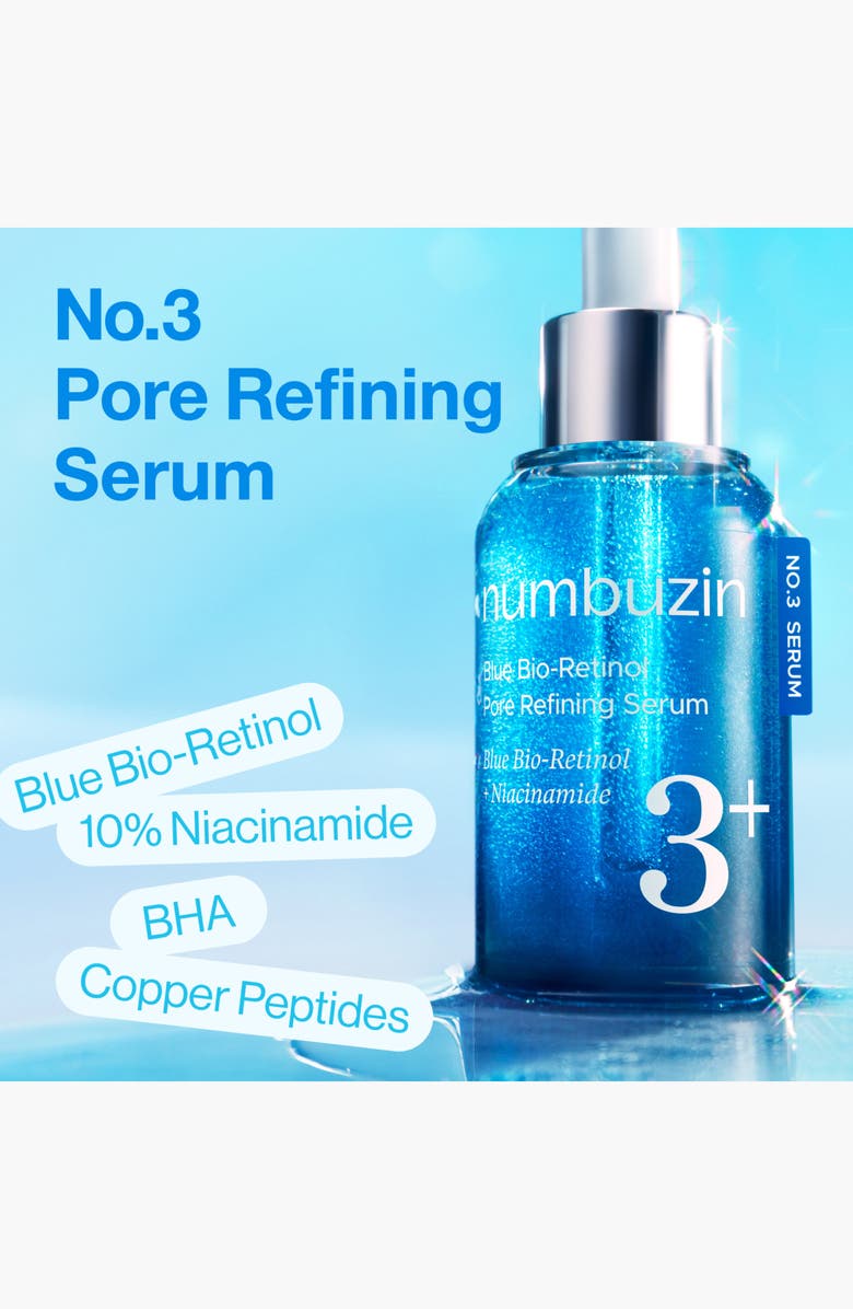 Numbuzin No.3 Blue Bio-Retinol Pore Refining Serum, Alternate, color,