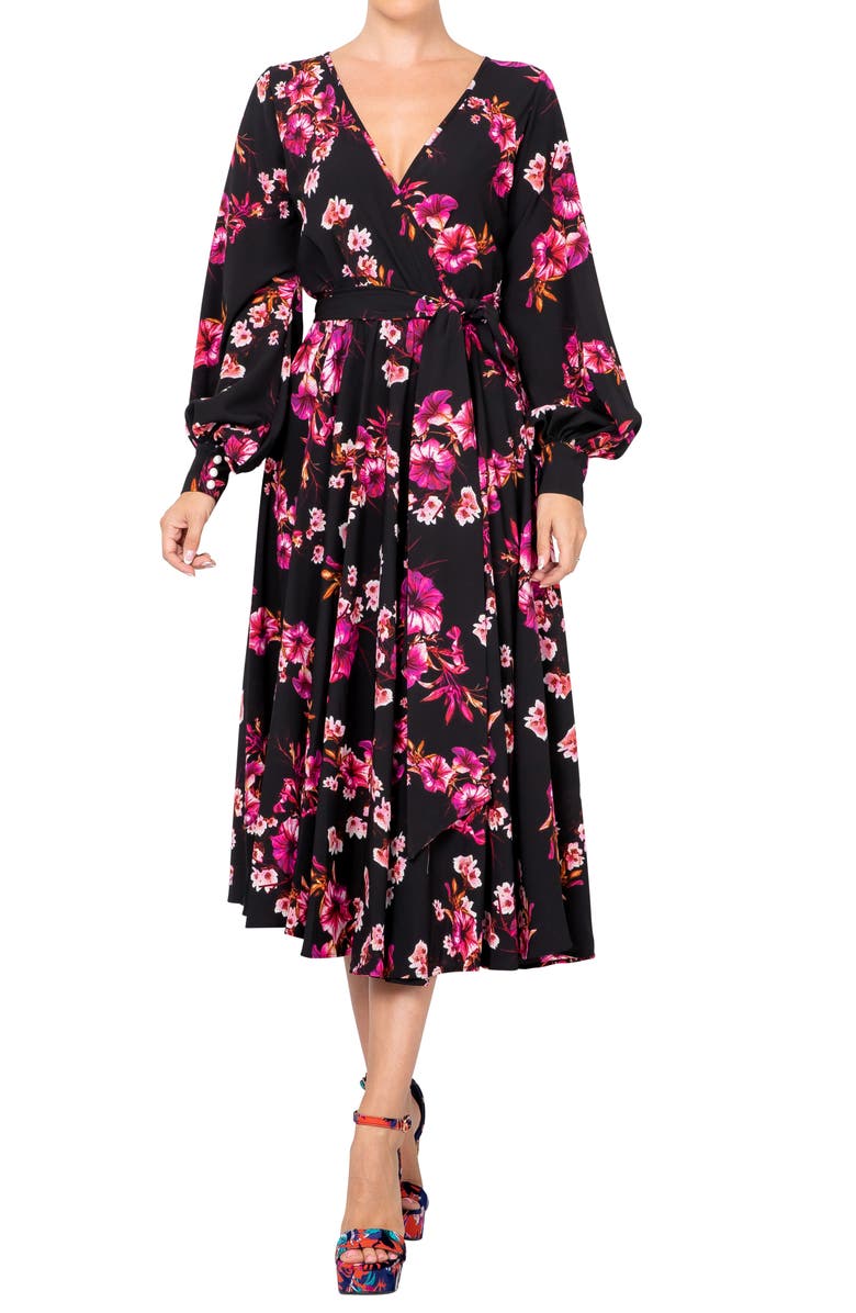 MEGHAN LA Lilypad Midi Dress, Main, color,