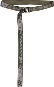 Balenciaga Logo D-Ring Belt