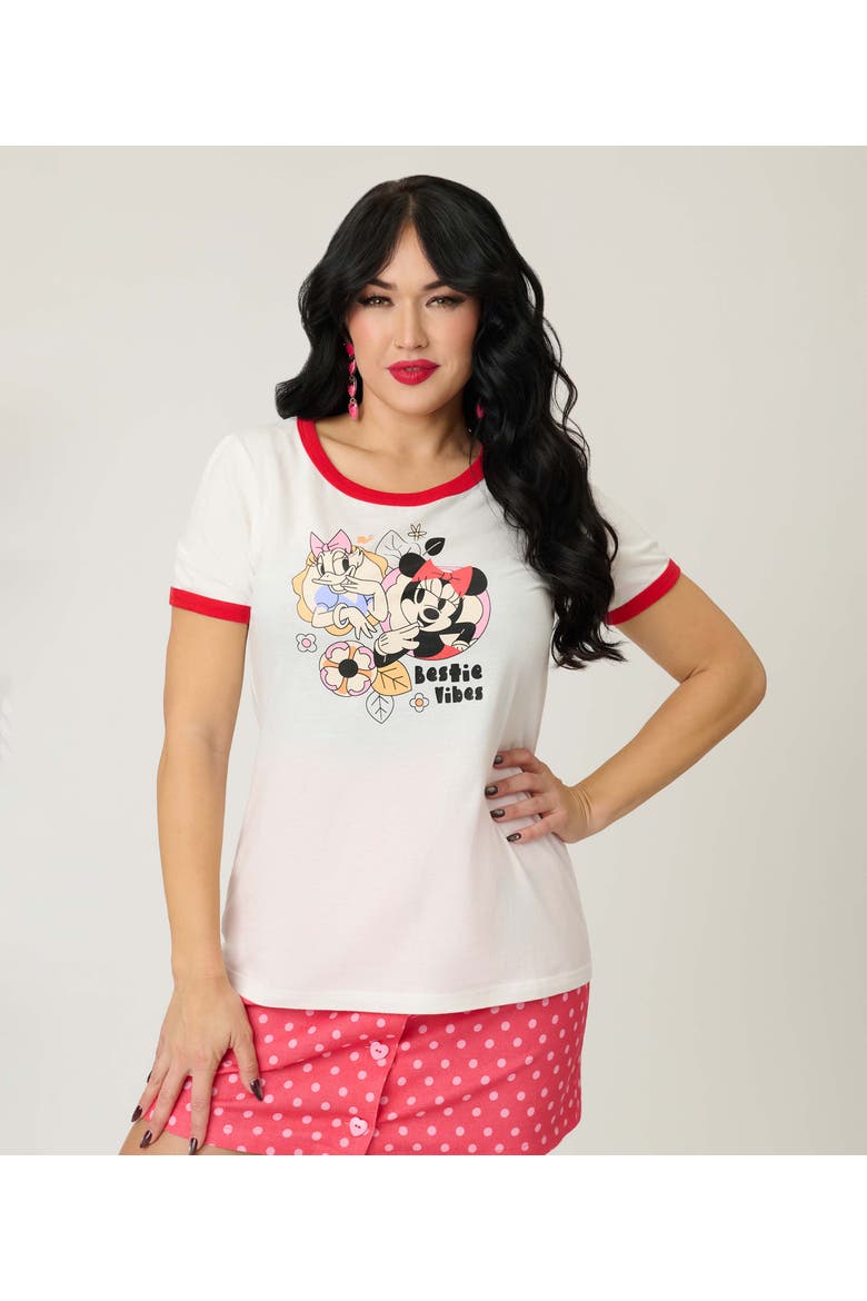 Ringer Graphic Tee, Alternate, color, White & Red Trim