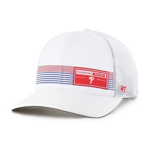 Men's '47  White Philadelphia Phillies Rangefinder brrr Trucker Adjustable Hat