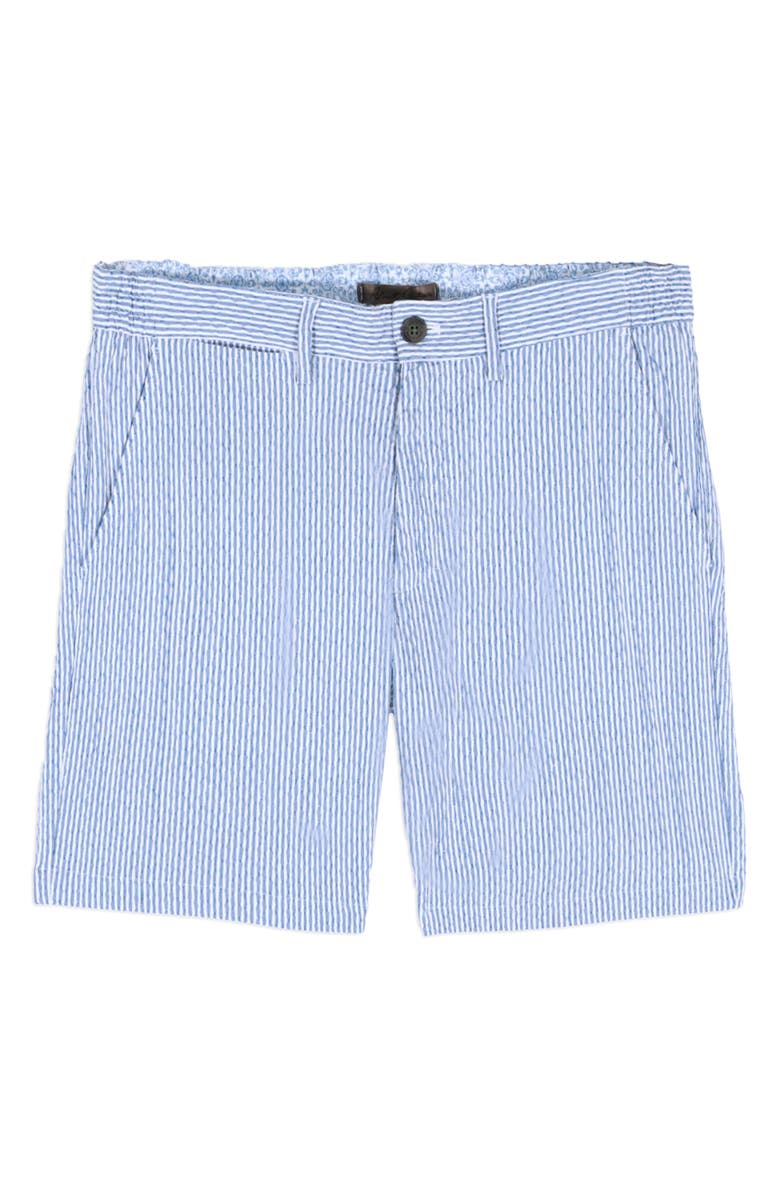 Robert Graham Fornillo Stripe Woven Shorts, Alternate, color, Navy